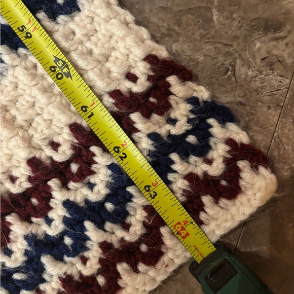 Striped Crochet Blanket - Picture 3 of 3